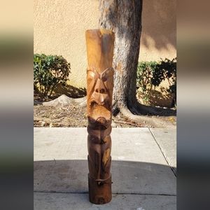 Tiki handcarved wooden